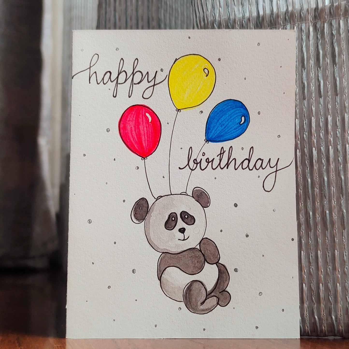 Panda: Happy Birthday Card