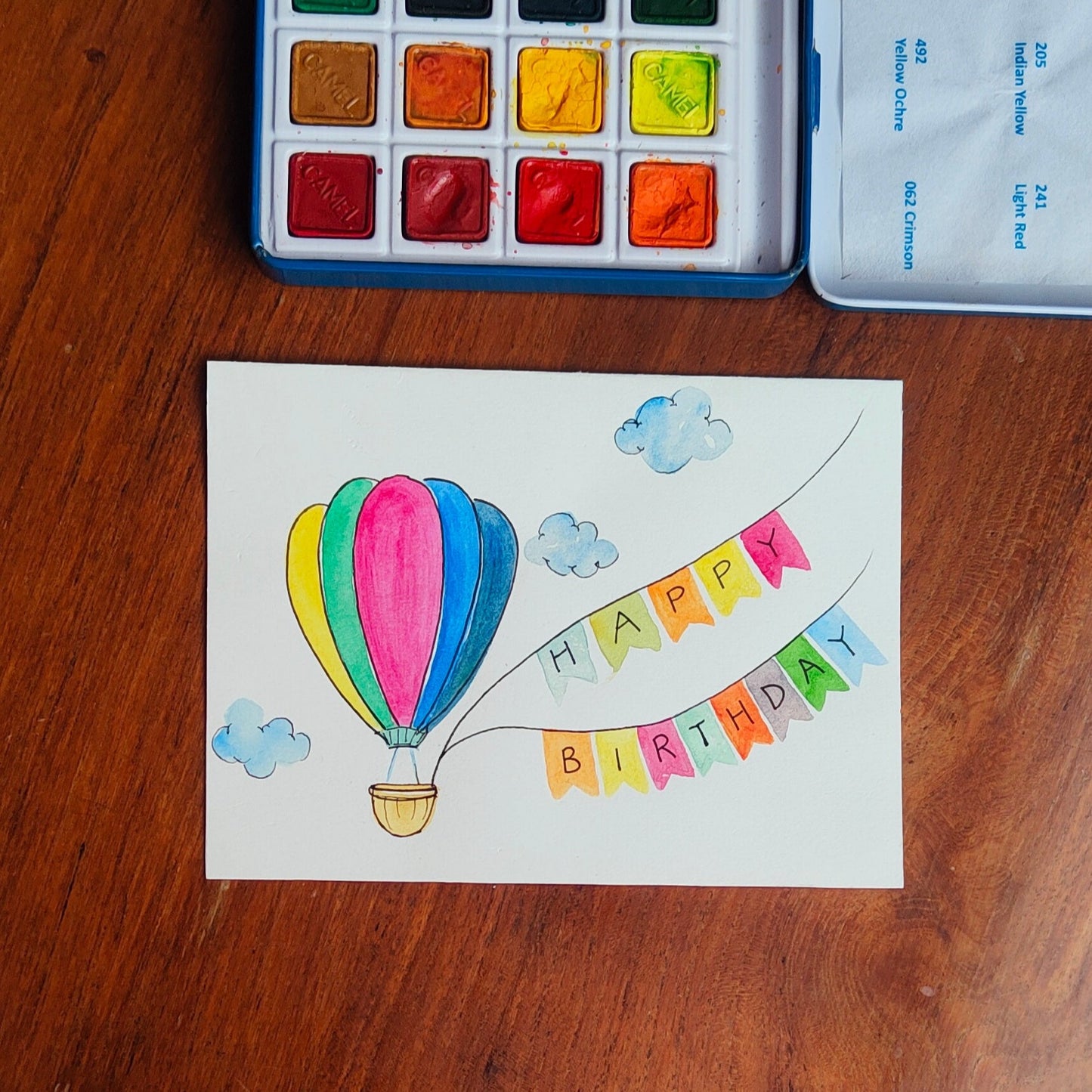 Parachute: Happy Birthday Card