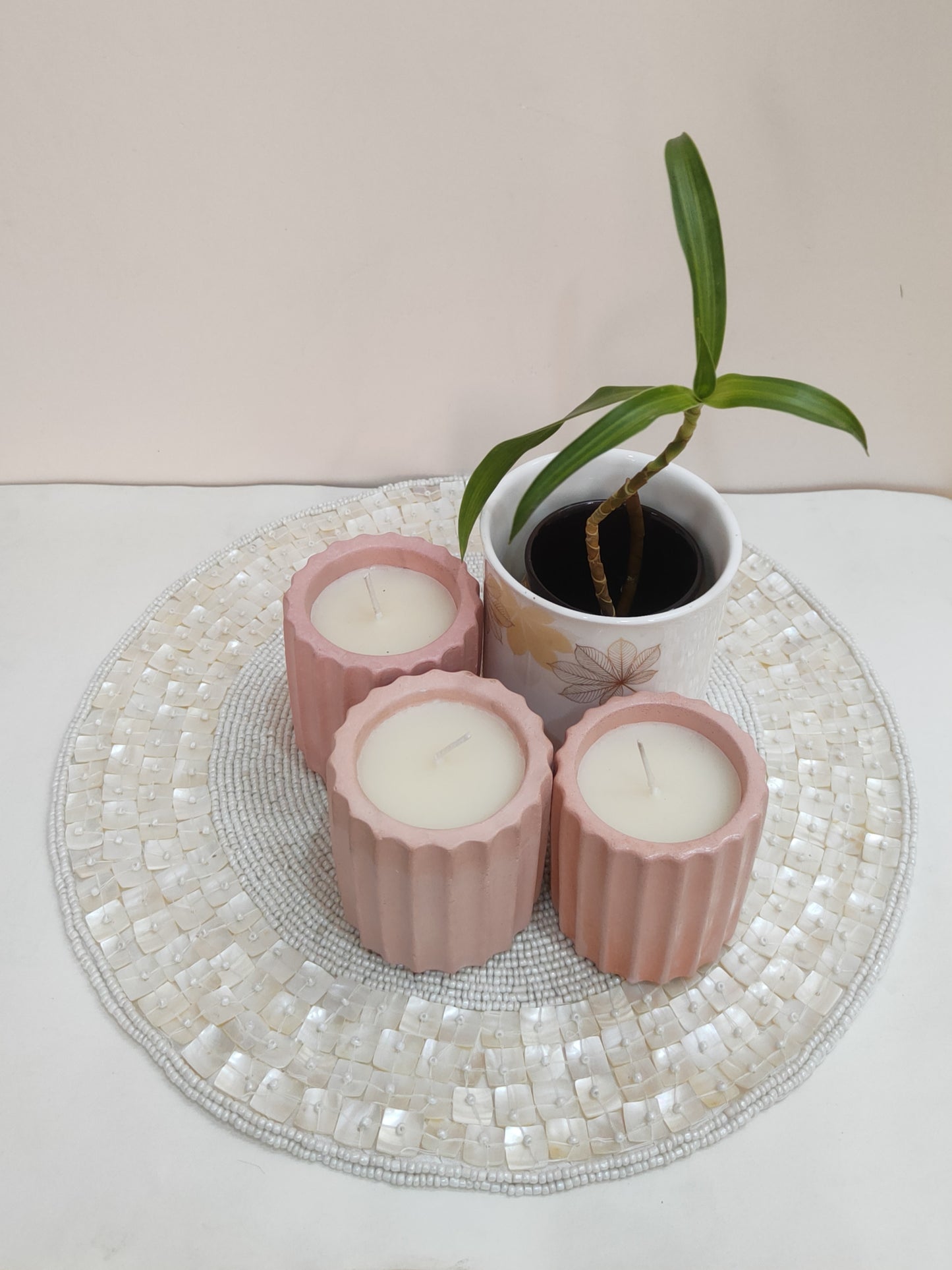 Concrete Columnal Candles
