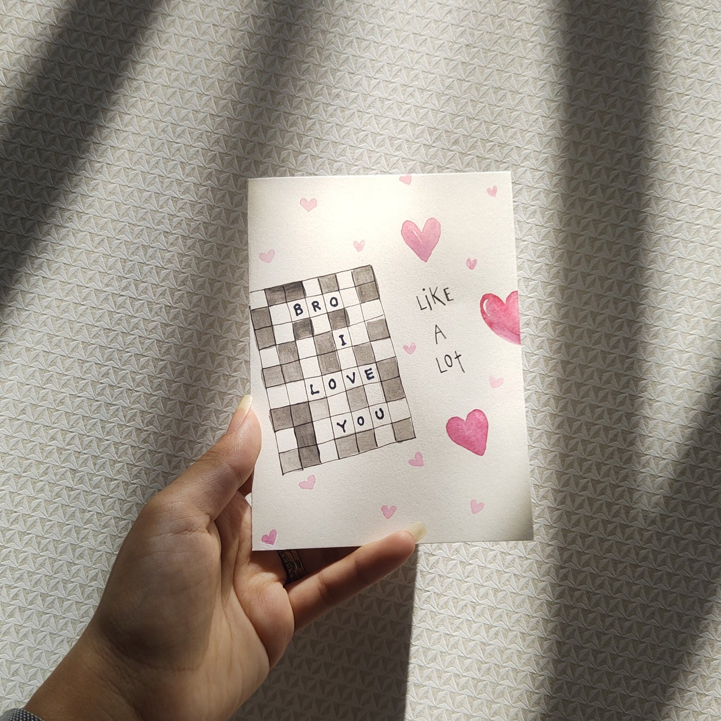Bro I love you: Brother-Sister Card