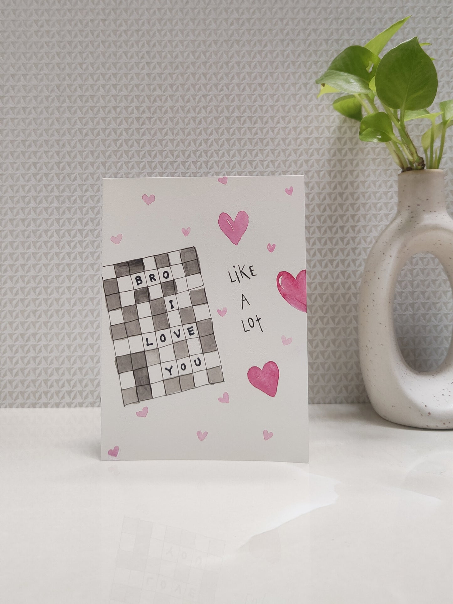 Bro I love you: Brother-Sister Card