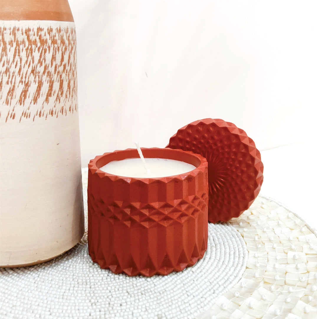 Concrete Exotica Lid Candles