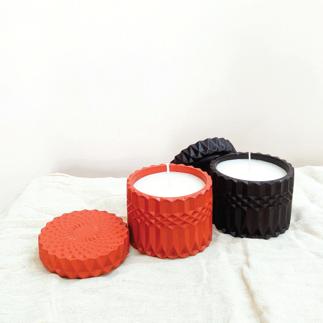 Concrete Exotica Lid Candles