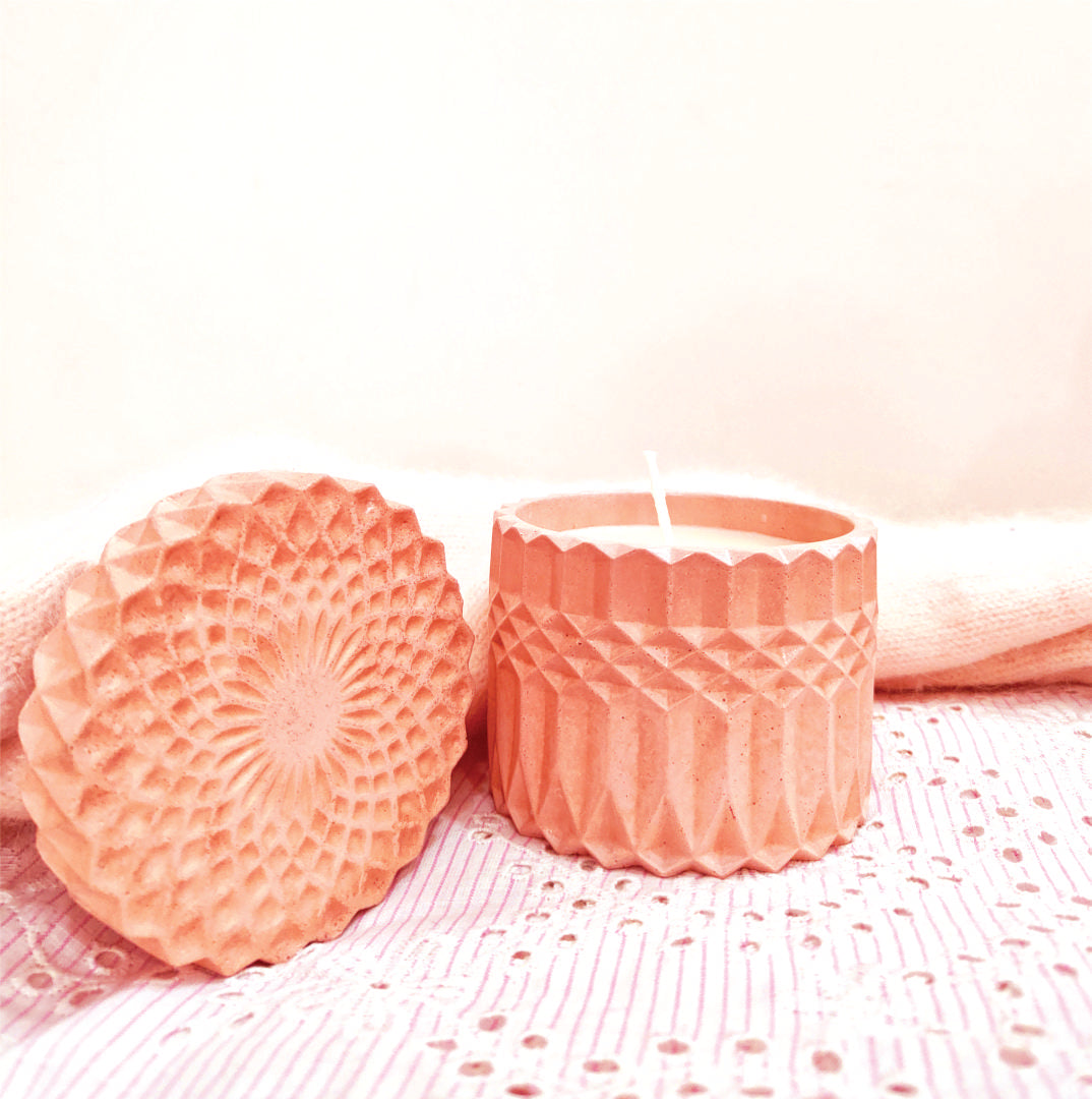 Concrete Exotica Lid Candles