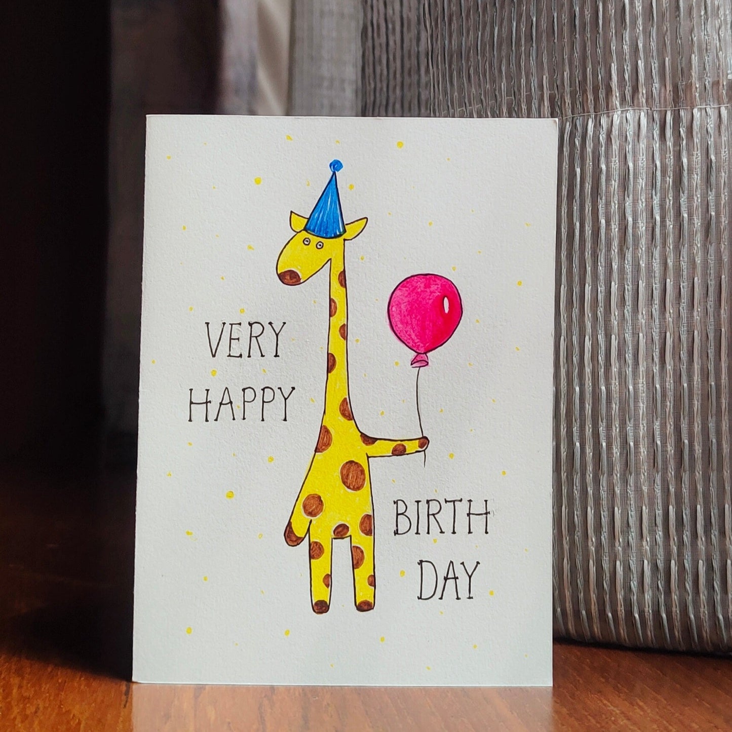 Giraffe: Happy Birthday Card