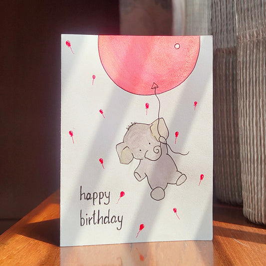 Elephant: Happy Birthday Card
