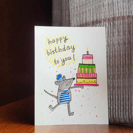 Mouse: Happy Birthday Card