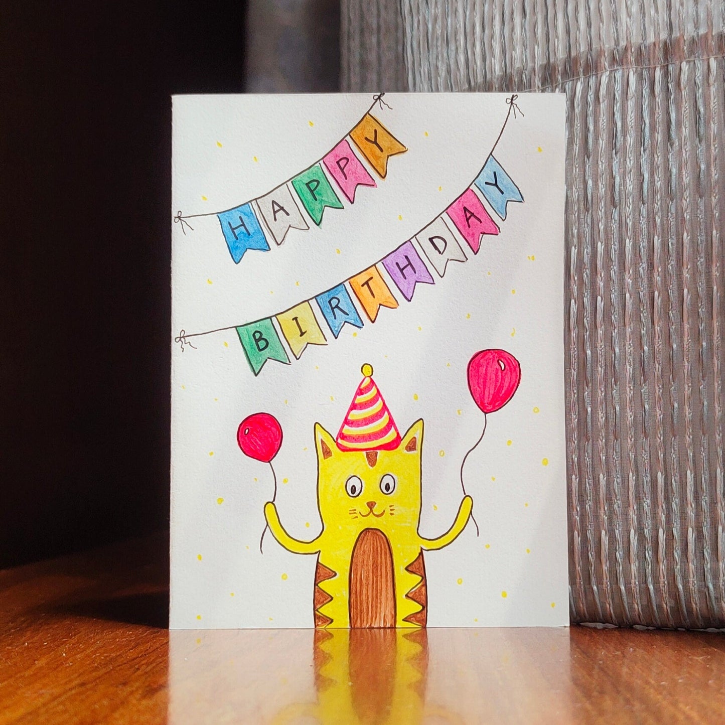 Cat: Happy Birthday Card