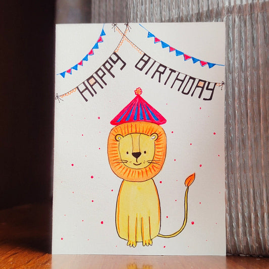Lion: Happy Birthday Card