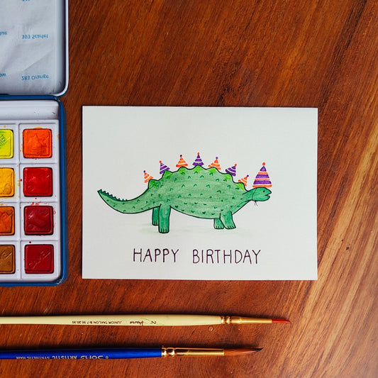 Dinosaur: Happy Birthday Card
