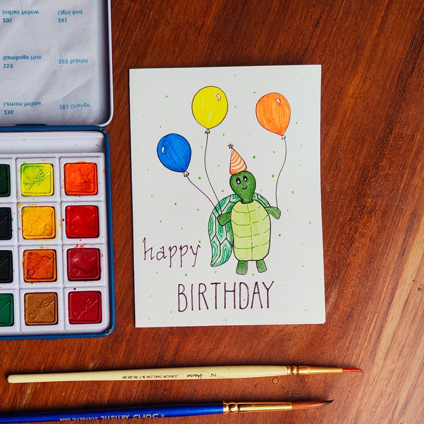 Tortoise: Happy Birthday Card