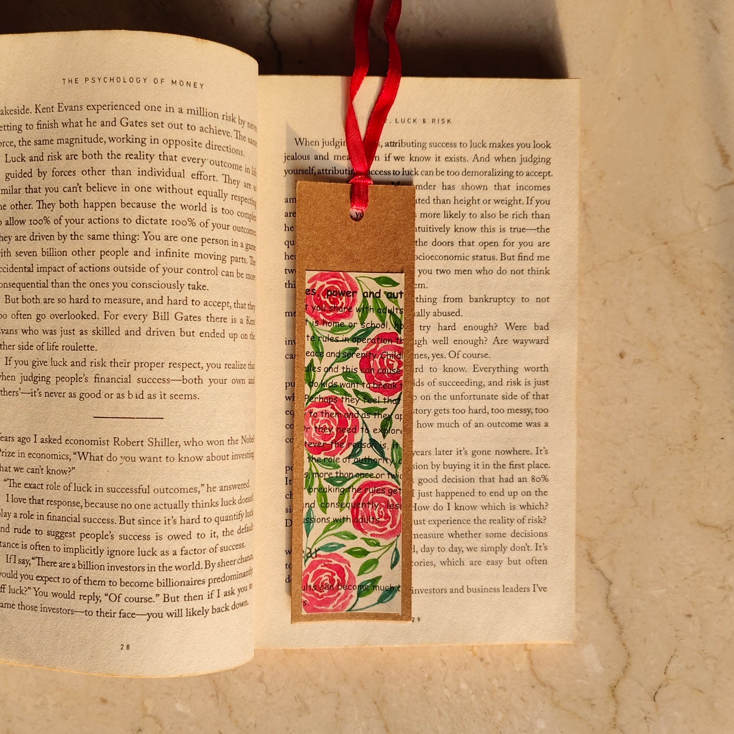 Retro Rose Bookmark