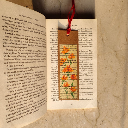 Retro Orange Bookmark