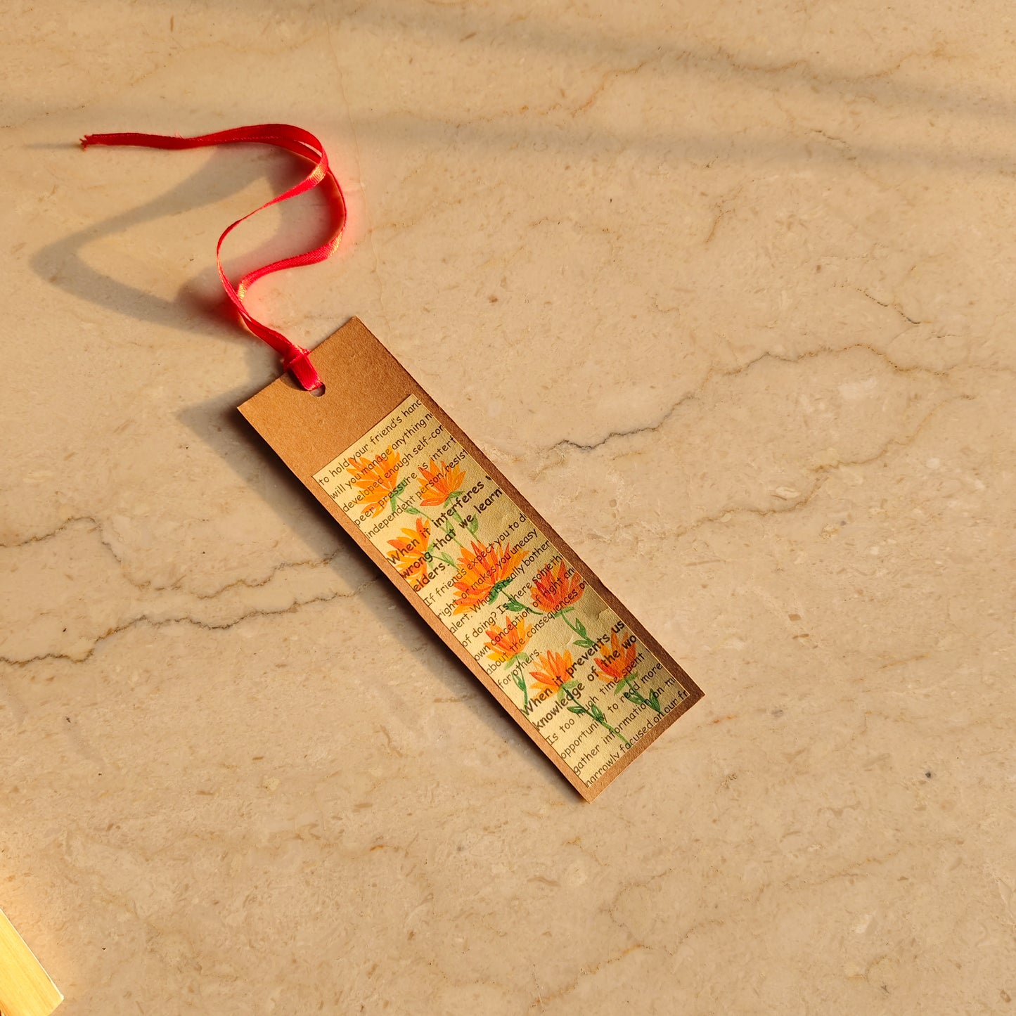 Retro Rose Bookmark