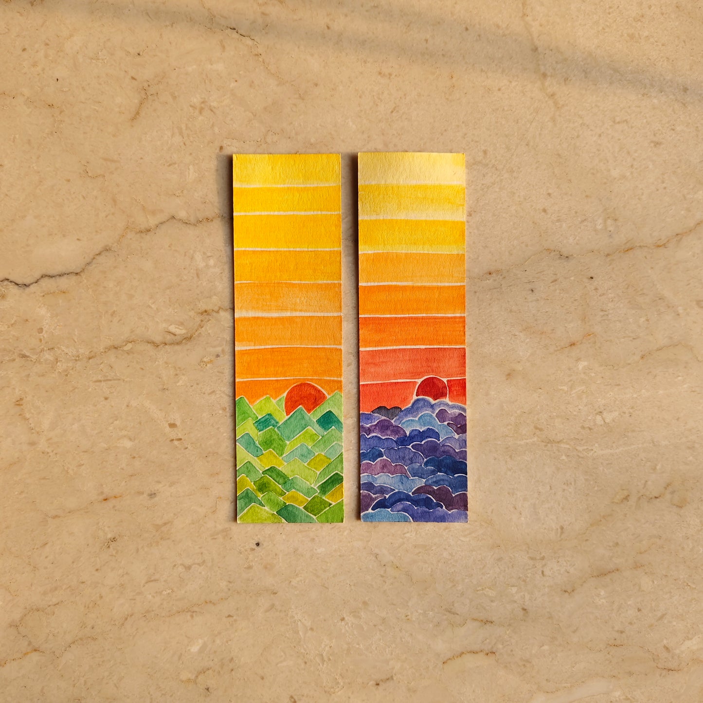 Sunset Bookmarks- Set of 2