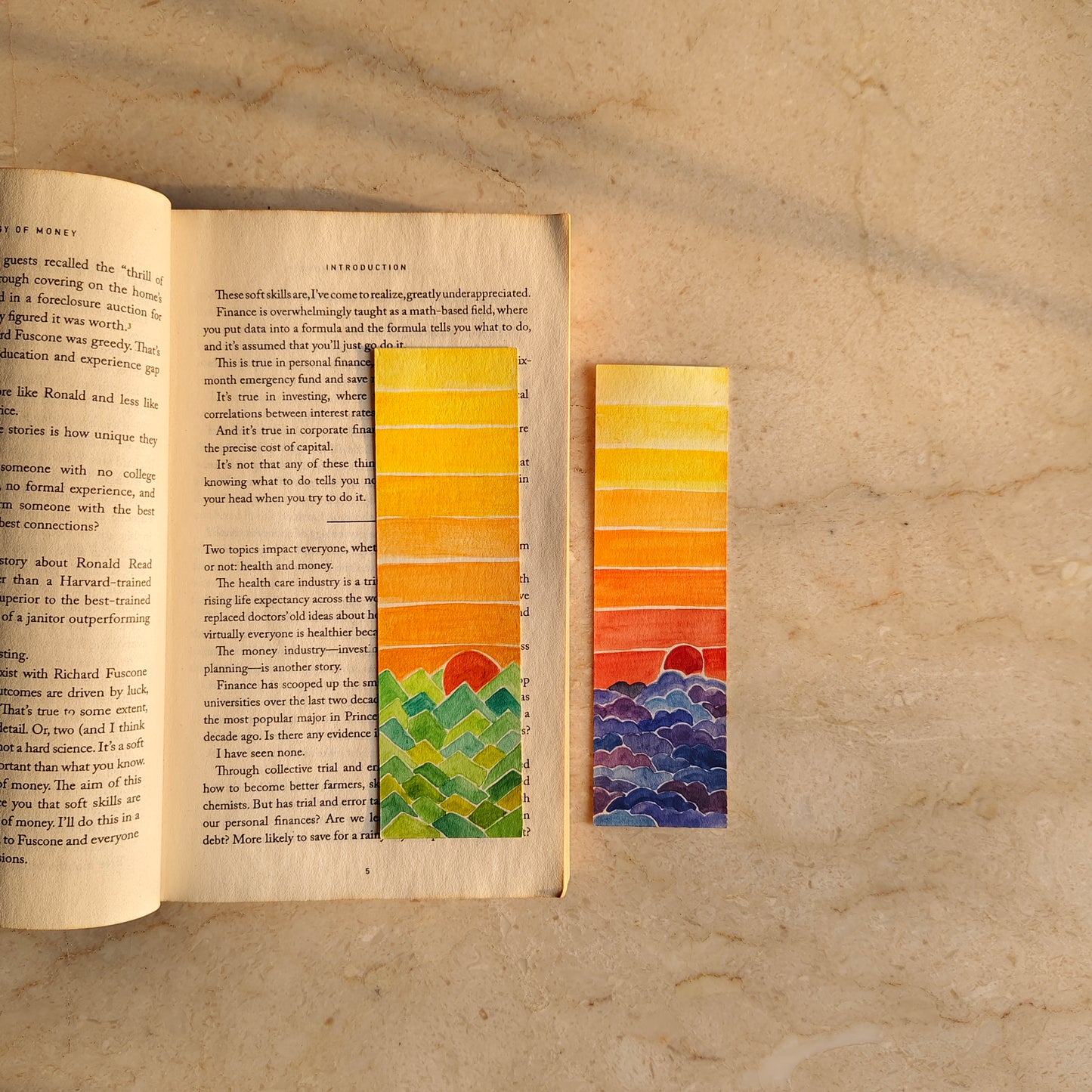 Sunset Bookmarks- Set of 2