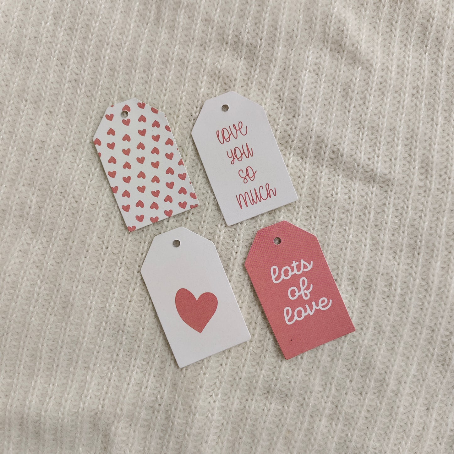 Pink Gift Tags bundle of 6