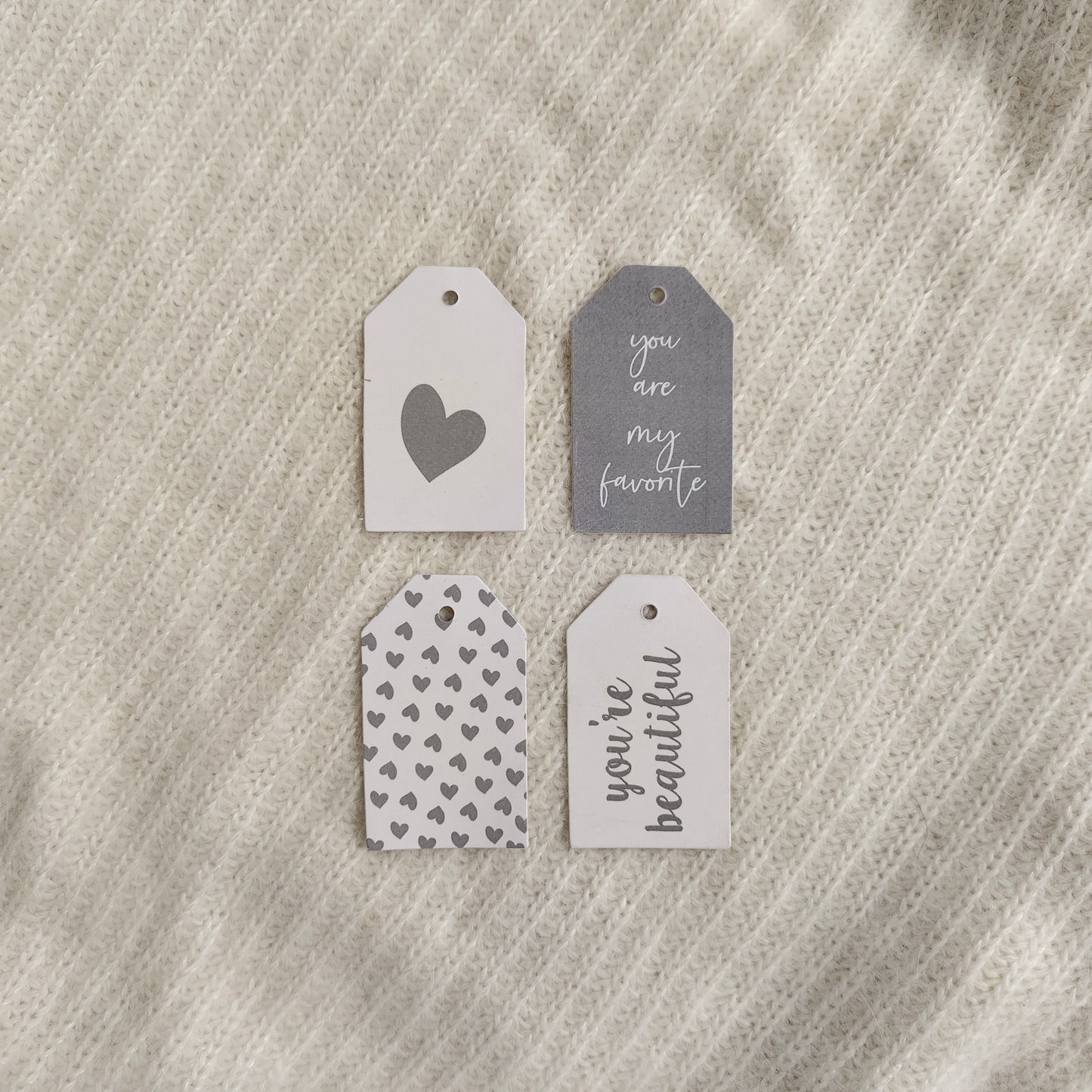 Gray Gift Tags bundle of 6