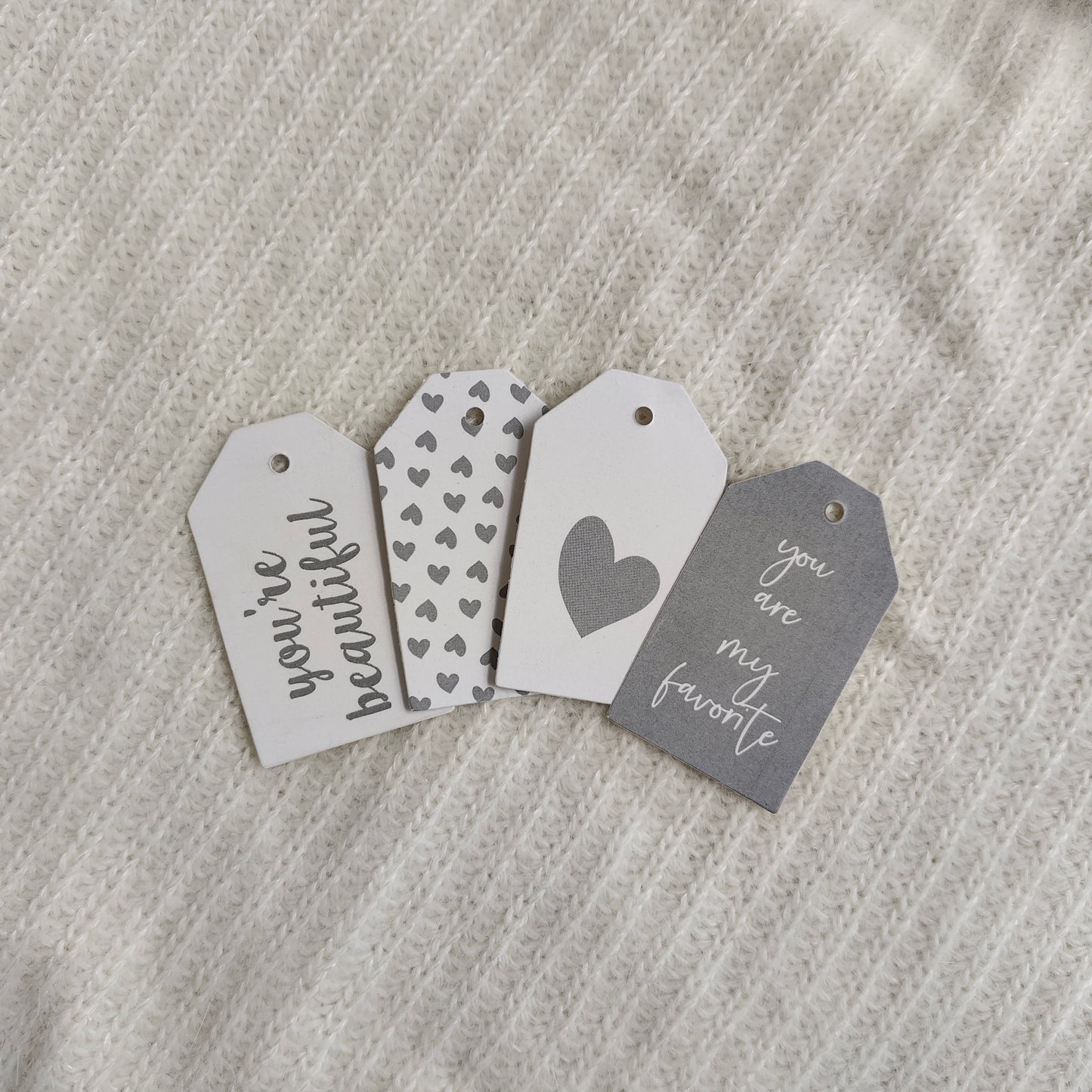 Gray Gift Tags bundle of 6